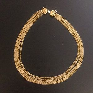 Vintage Gold Layered Necklace